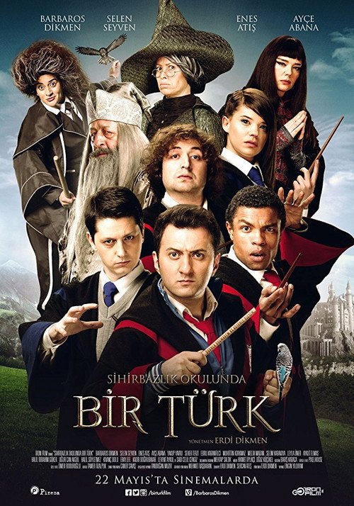 Sihirbazlık Okulunda Bir Türk afişi
