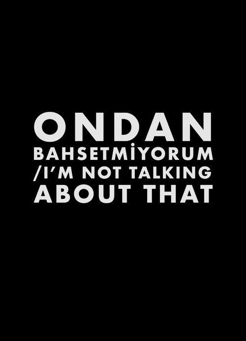Ondan Bahsetmiyorum afişi