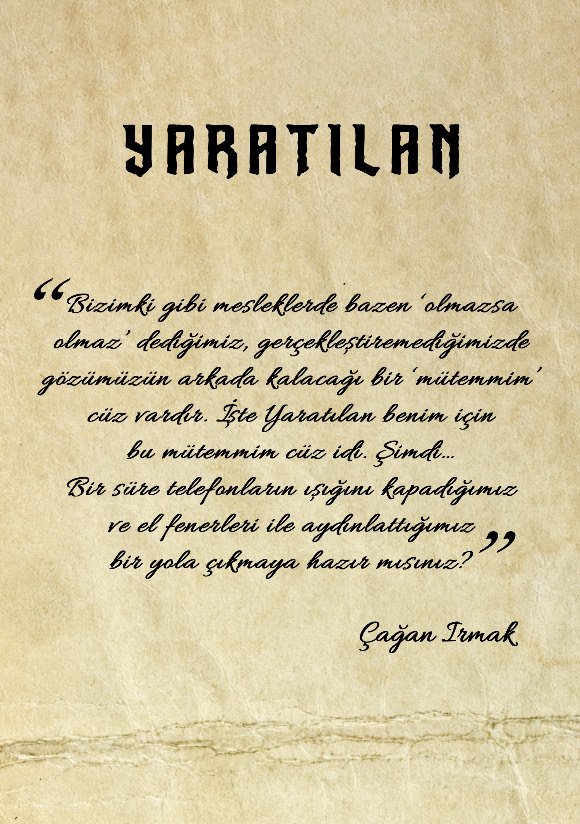 Yaratılan afişi