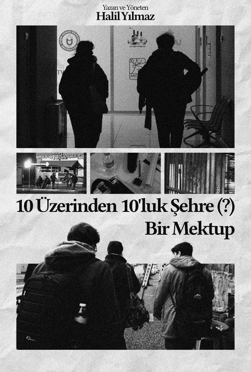 10 Üzerinden 10'luk Şehre (?) Bir Mektup afişi